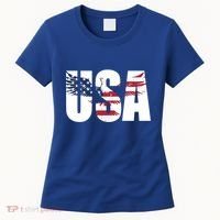 Usa Us Eagle Flag Patriotic Proud To Be An American Great Gift Women's T-Shirt thumb 0