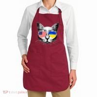 USA Ukraine Flags Sunglasses Cat Apron thumb 2