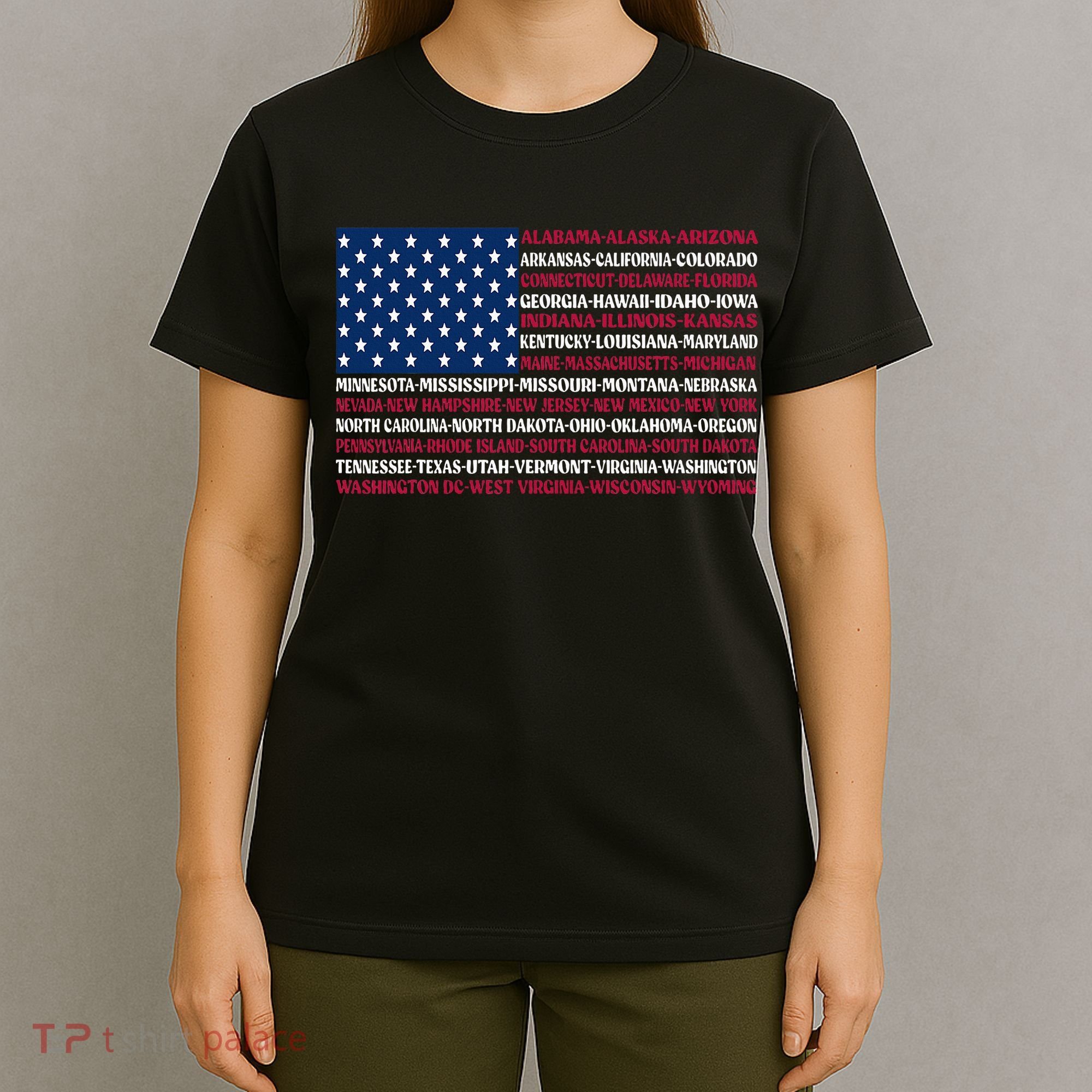 USA US Flag Patriotic Vintage T-Shirt