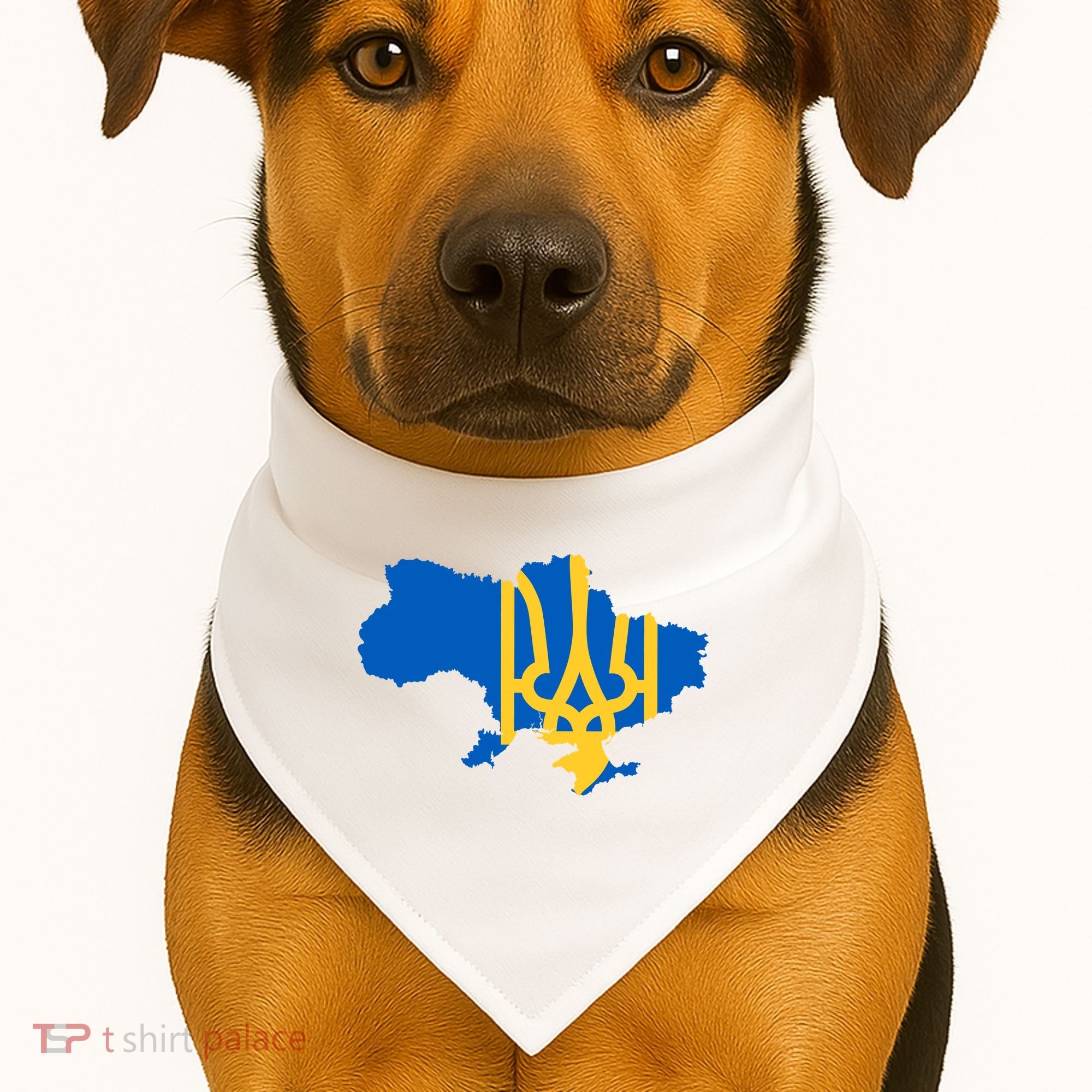 Ukraine Ukrainian Flag Ukrainians USA-Made Doggie Bandana