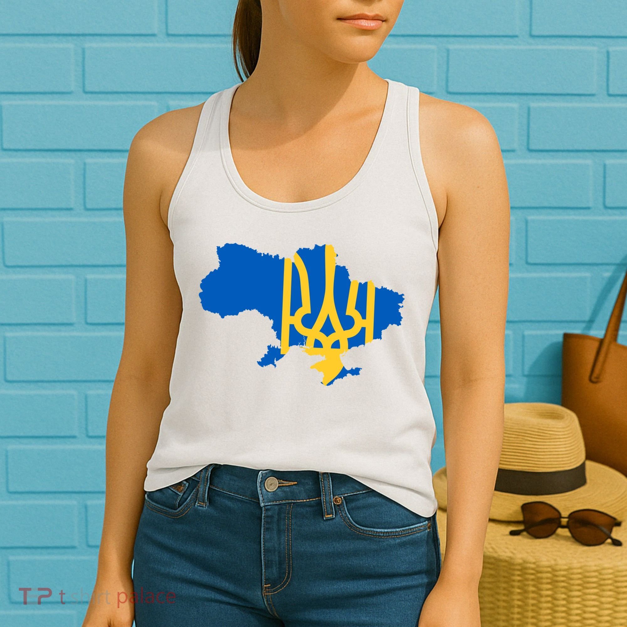 Ukraine Ukrainian Flag Ukrainians Women's Tank Top