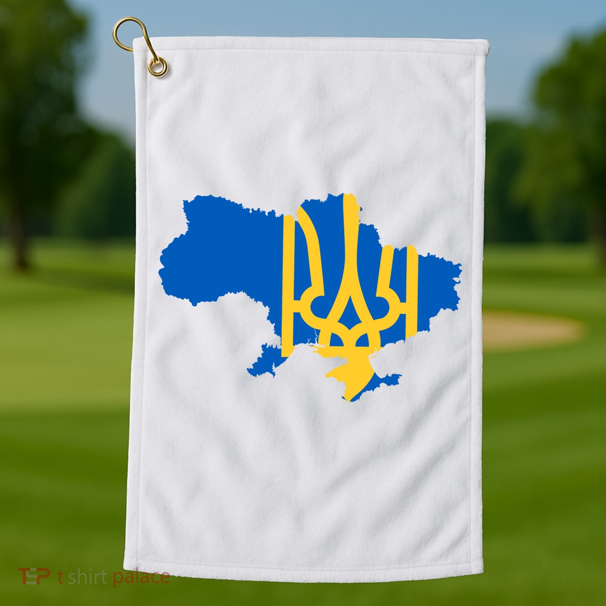 Ukraine Ukrainian Flag Ukrainians Golf Towel