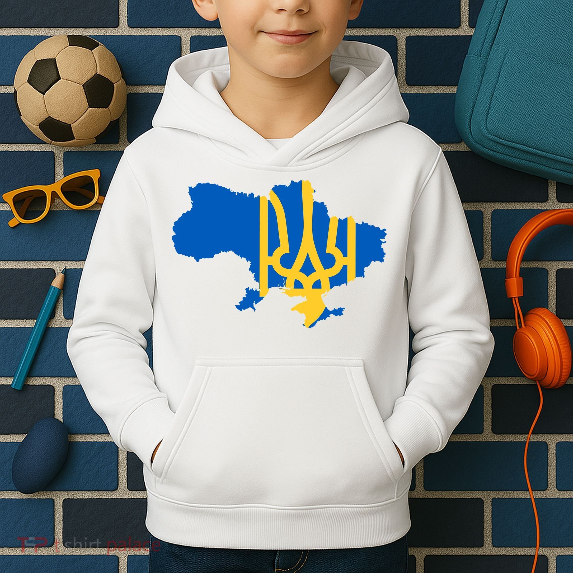 Ukraine Ukrainian Flag Ukrainians Kids Hoodie