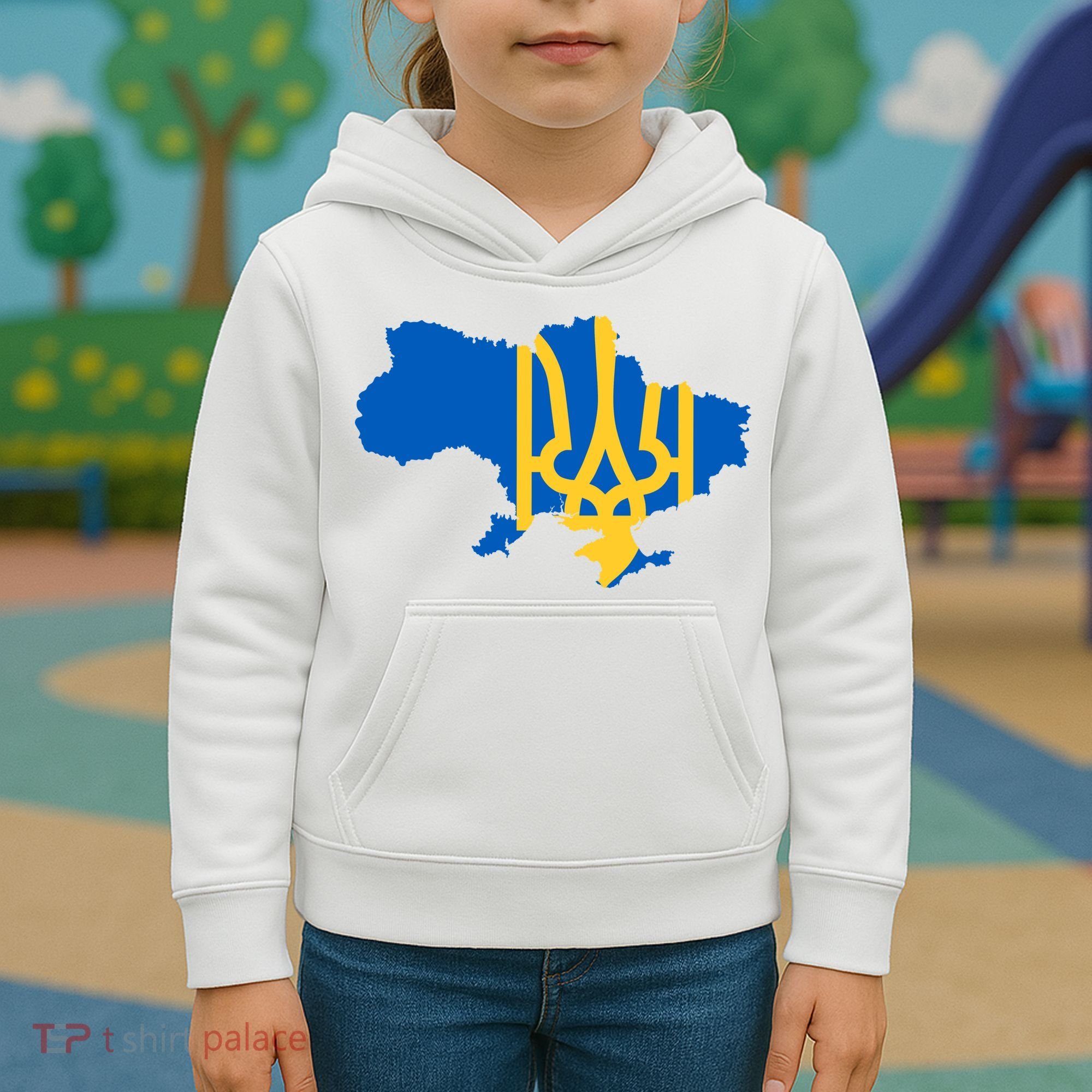 Ukraine Ukrainian Flag Ukrainians Kids Hoodie