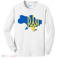 Ukraine Ukrainian Flag Ukrainians Kids Long Sleeve Shirt thumb 0