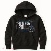 Unicycle Unicycling Gift Electric Beginner Kids Hoodie thumb 0