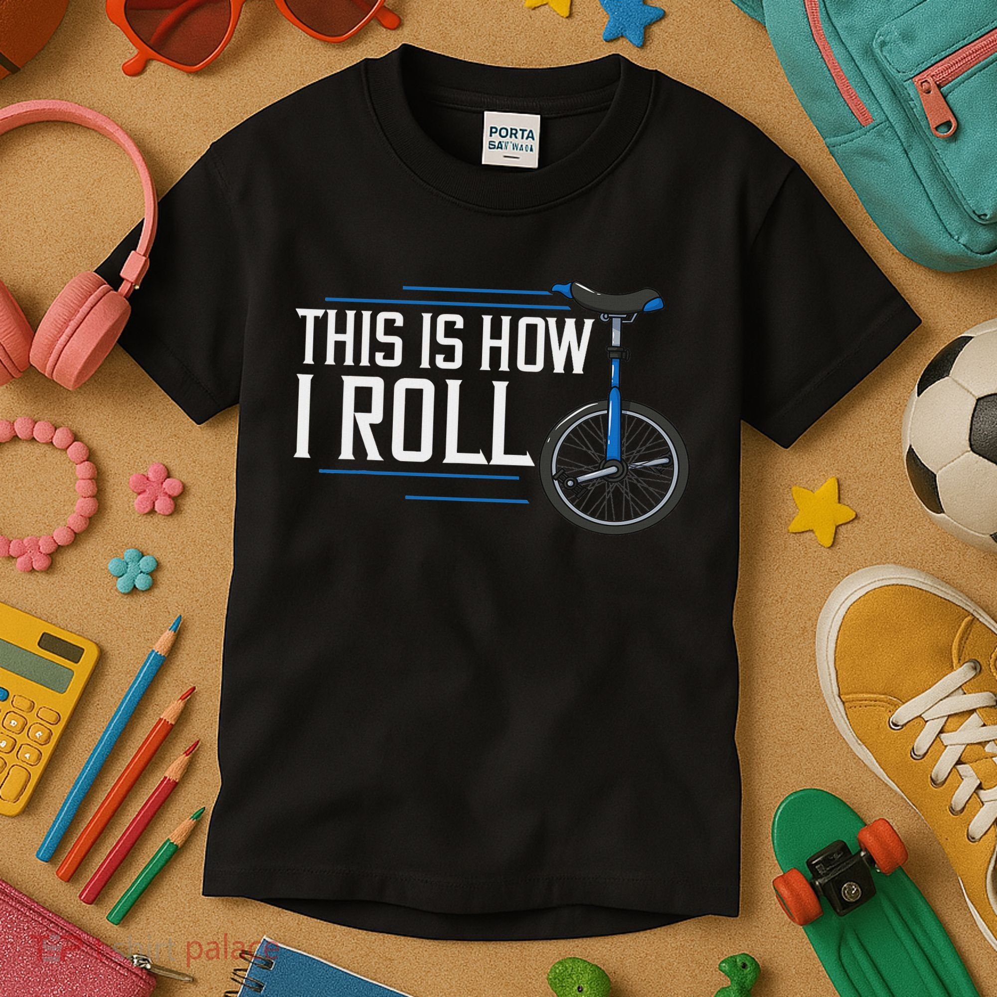Unicycle Unicycling Gift Electric Beginner Kids T-Shirt