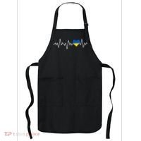 Ukraine Ukrainian heart Flag Heartbeat Apron thumb 0