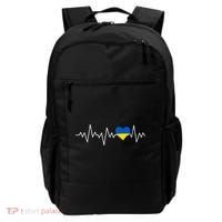 Ukraine Ukrainian heart Flag Heartbeat Backpack thumb 0