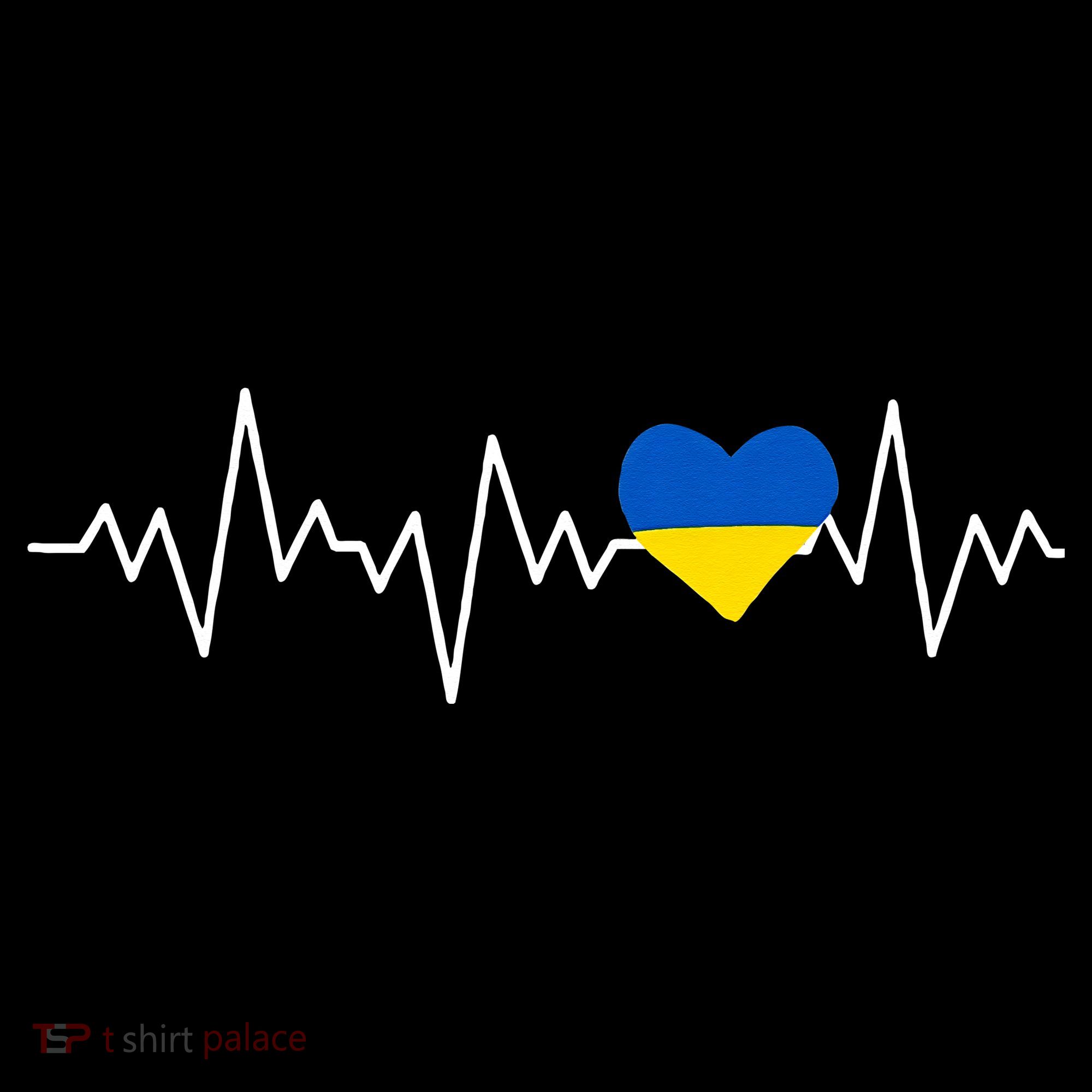 Ukraine Ukrainian heart Flag Heartbeat Women's Tank Top
