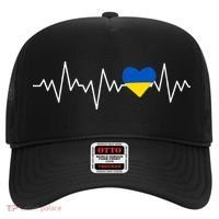 Ukraine Ukrainian heart Flag Heartbeat Hat thumb 0