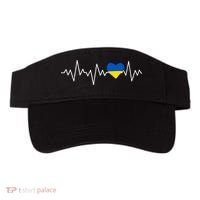 Ukraine Ukrainian heart Flag Heartbeat Visor thumb 0