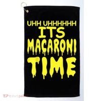 Uhh Uhhhhh It's Macaroni Time Golf Towel thumb 0