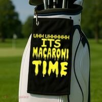 Uhh Uhhhhh It's Macaroni Time Golf Towel thumb 2