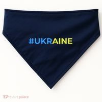 #UKRAINE USA-Made Doggie Bandana thumb 0