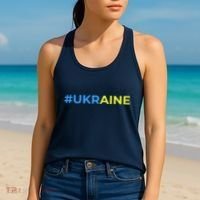 #UKRAINE Women's Tank Top thumb 2