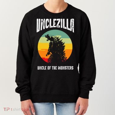 Unclezilla Uncle Of The Monsters Retro Vintage Sunset Women's Sweatshirt