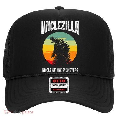 Unclezilla Uncle Of The Monsters Retro Vintage Sunset Hat