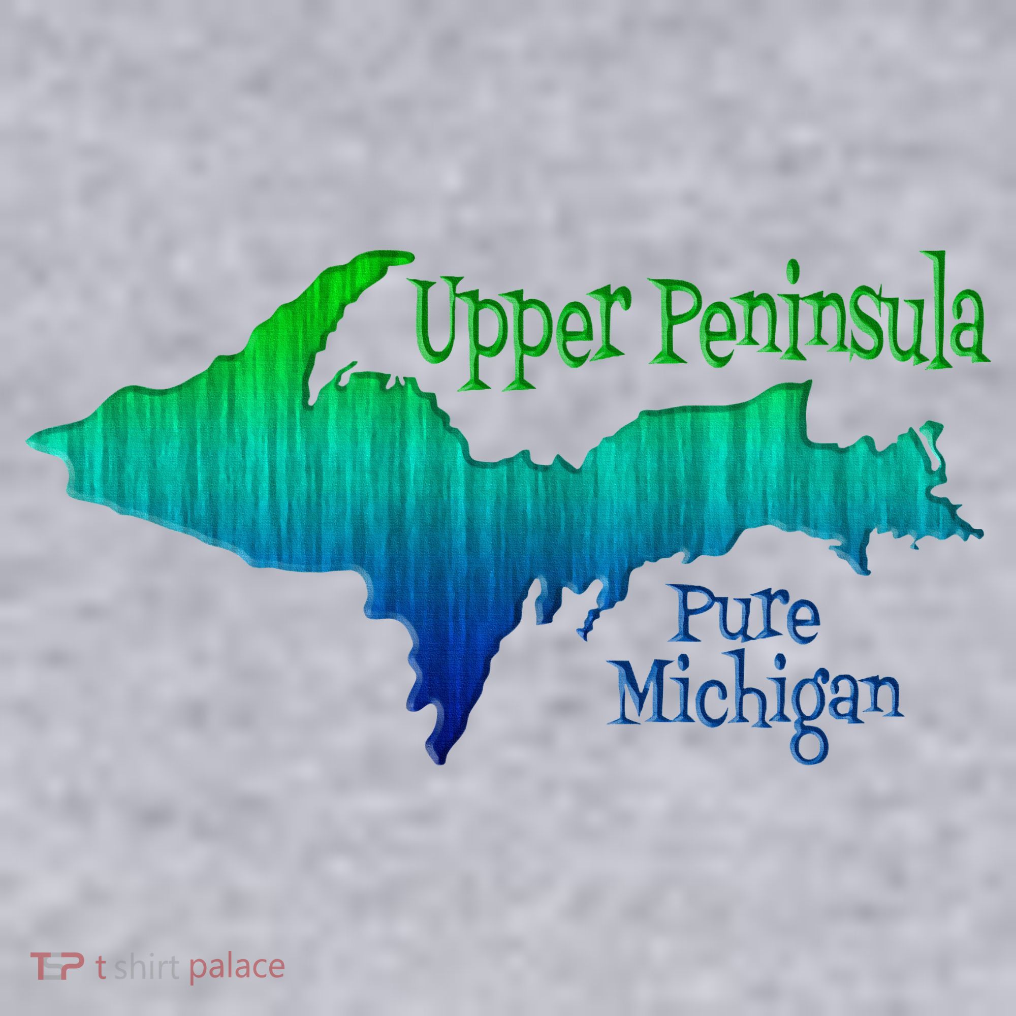 Up Upper Peninsula Michigan Ombre Yoopers 906 Women's Sweatshirt