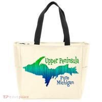 Up Upper Peninsula Michigan Ombre Yoopers 906 Tote Bag thumb 0