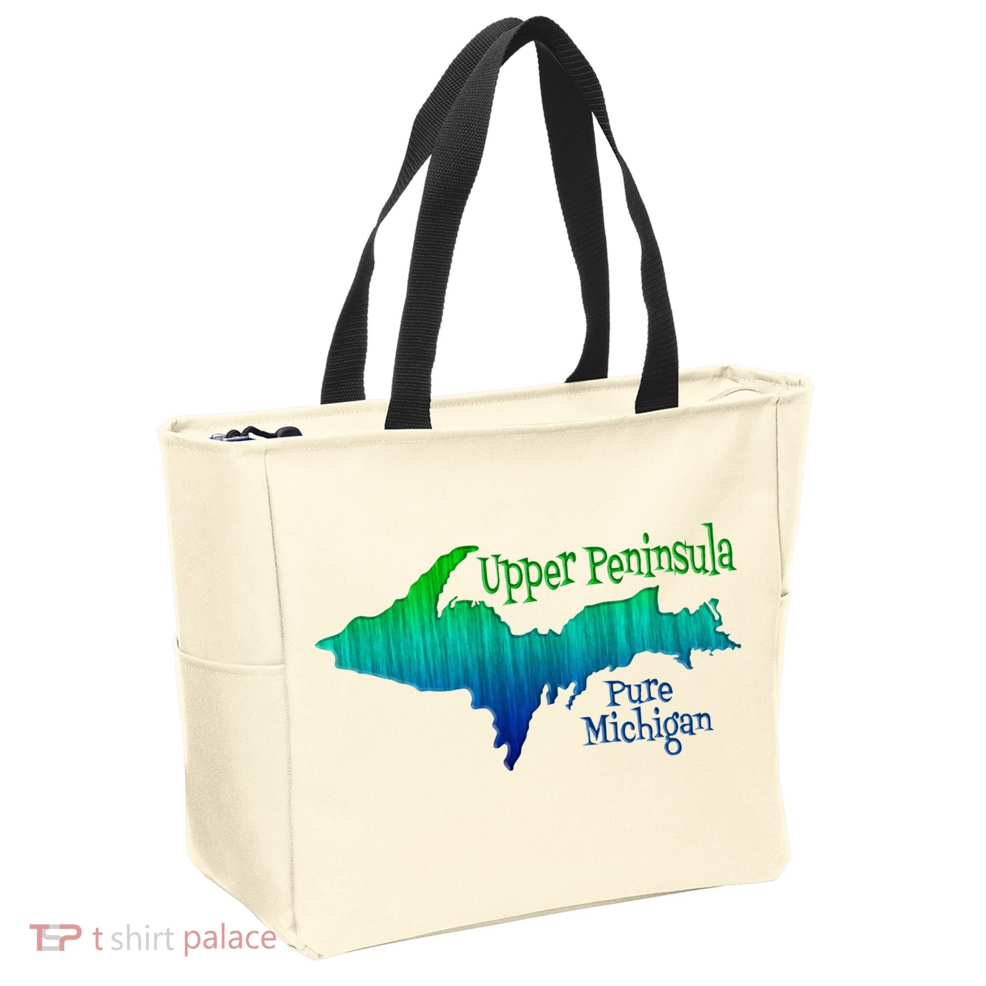 Up Upper Peninsula Michigan Ombre Yoopers 906 Tote Bag