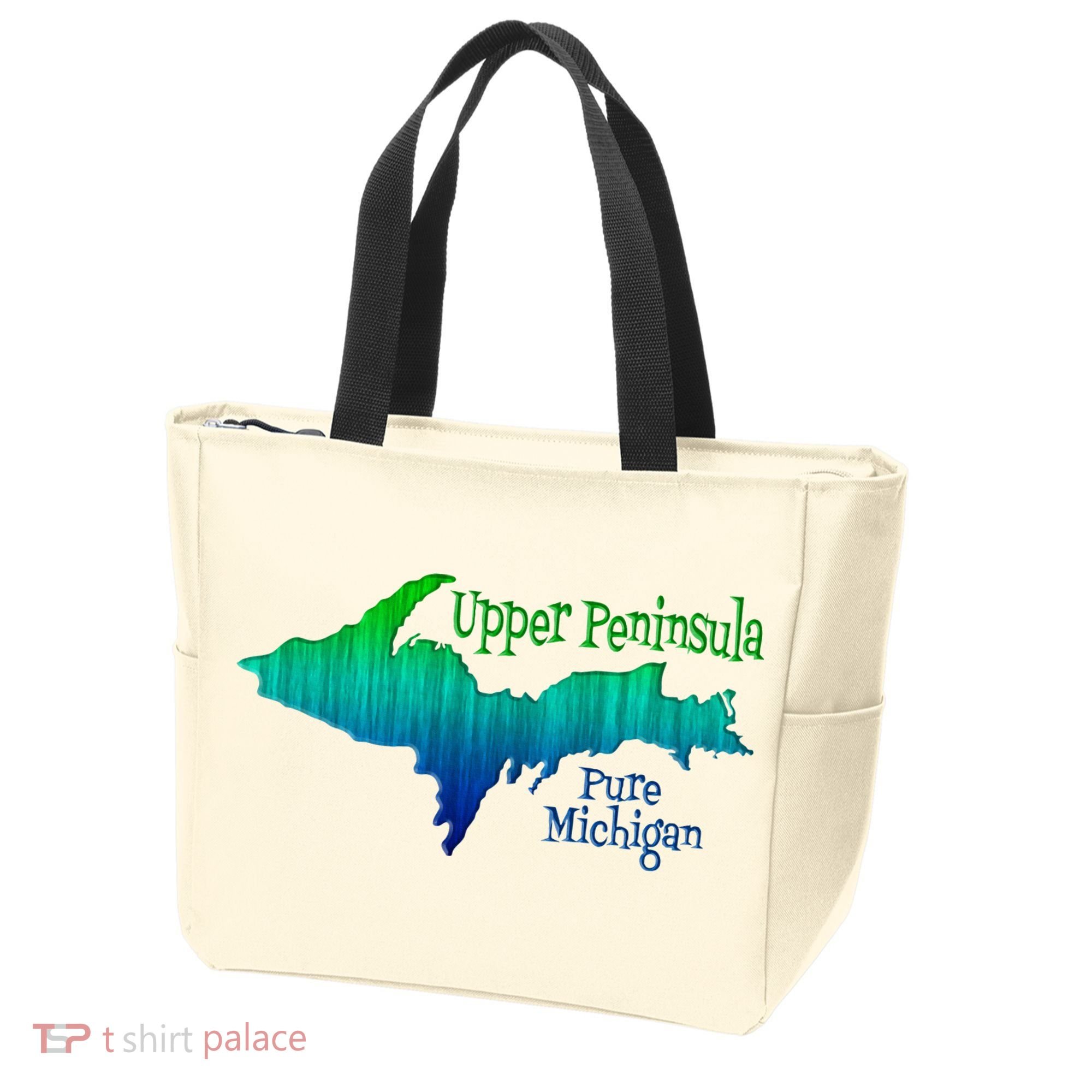 Up Upper Peninsula Michigan Ombre Yoopers 906 Tote Bag