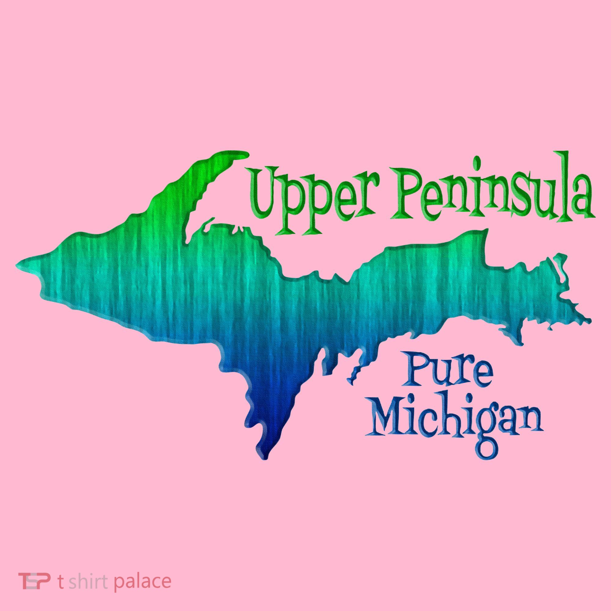 Up Upper Peninsula Michigan Ombre Yoopers 906 Coaster