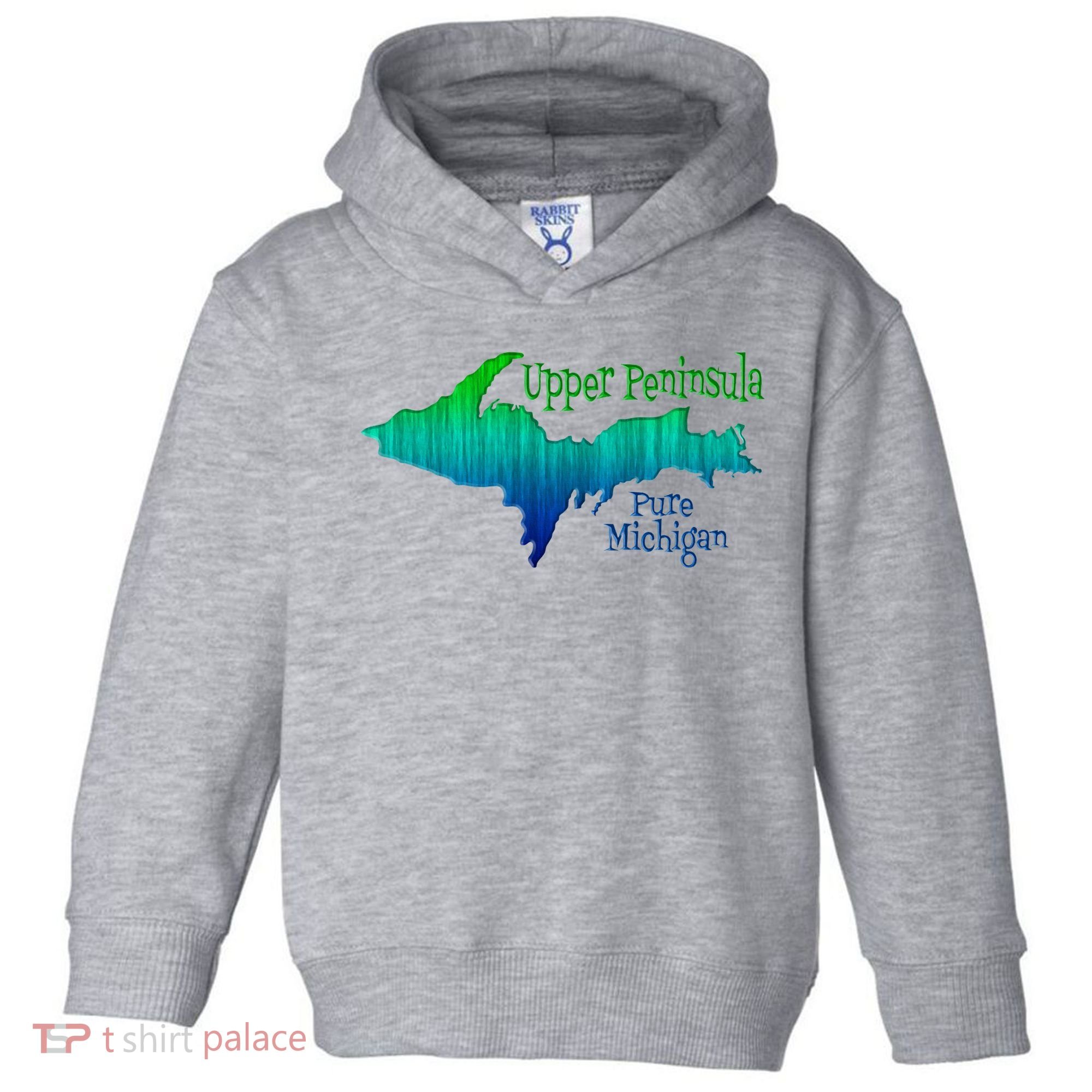 Up Upper Peninsula Michigan Ombre Yoopers 906 Toddler Hoodie