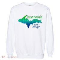 Up Upper Peninsula Michigan Ombre Yoopers 906 Garment-Dyed Sweatshirt thumb 0