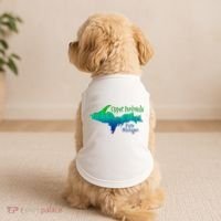 Up Upper Peninsula Michigan Ombre Yoopers 906 Doggie Tank thumb 2