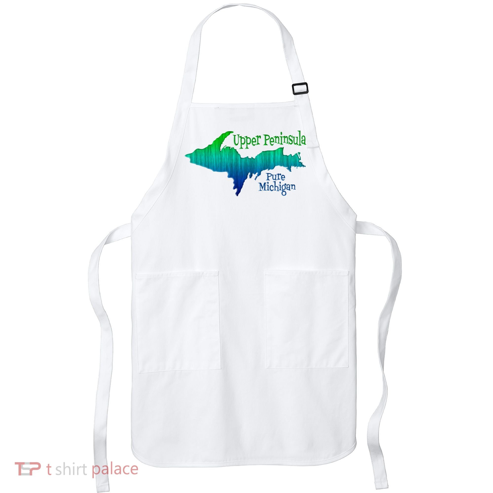 Up Upper Peninsula Michigan Ombre Yoopers 906 Apron