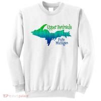 Up Upper Peninsula Michigan Ombre Yoopers 906 Sweatshirt thumb 0