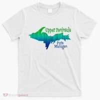 Up Upper Peninsula Michigan Ombre Yoopers 906 T-Shirt thumb 0