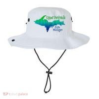 Up Upper Peninsula Michigan Ombre Yoopers 906 Bucket Hat thumb 0
