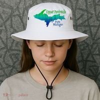 Up Upper Peninsula Michigan Ombre Yoopers 906 Bucket Hat thumb 3