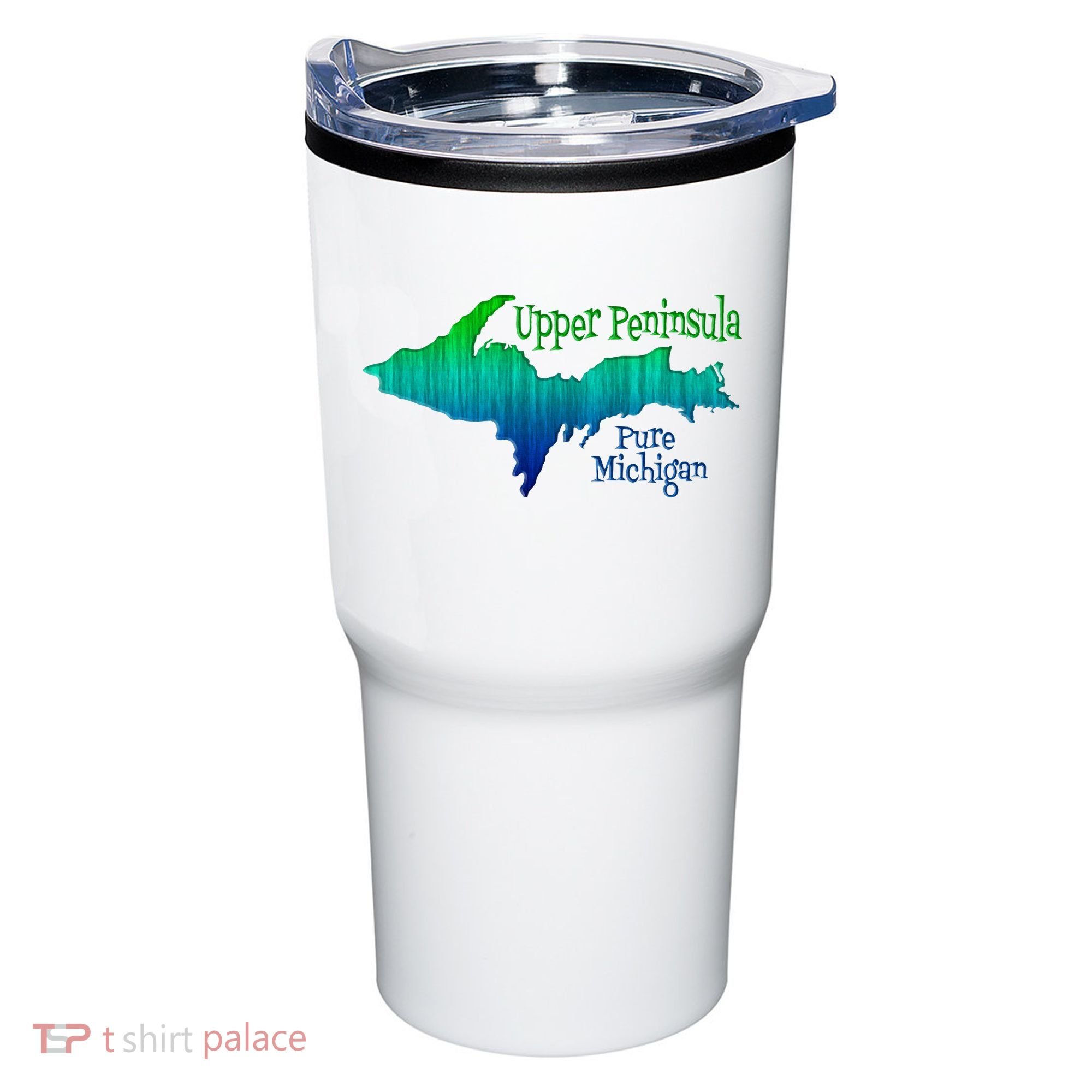 Up Upper Peninsula Michigan Ombre Yoopers 906 Tumbler