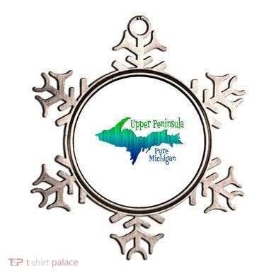 Up Upper Peninsula Michigan Ombre Yoopers 906 Ornament