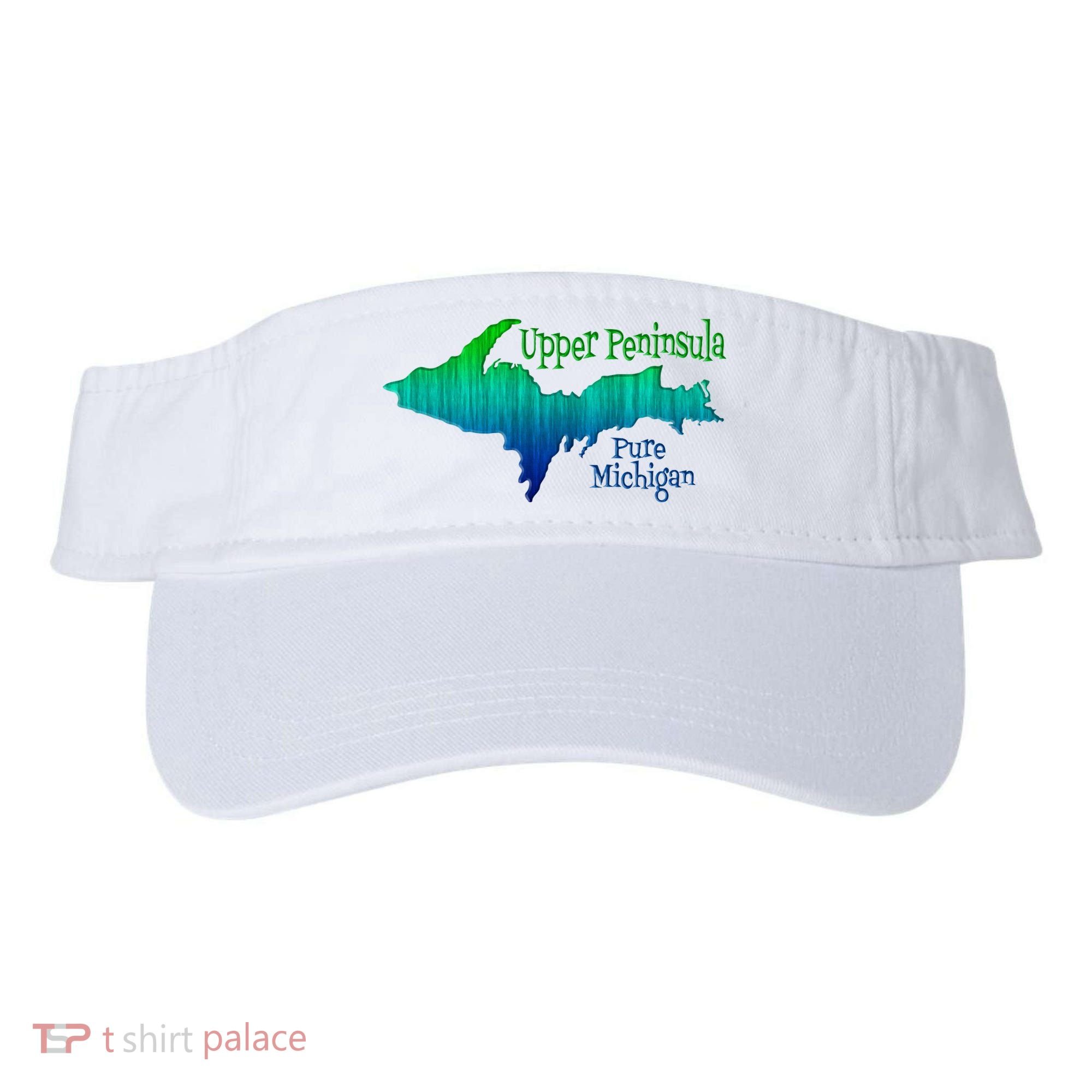 Up Upper Peninsula Michigan Ombre Yoopers 906 Visor