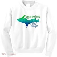 Up Upper Peninsula Michigan Ombre Yoopers 906 Kids Sweatshirt thumb 0