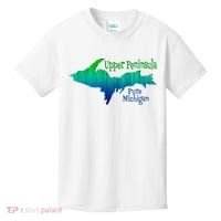 Up Upper Peninsula Michigan Ombre Yoopers 906 Kids T-Shirt thumb 0