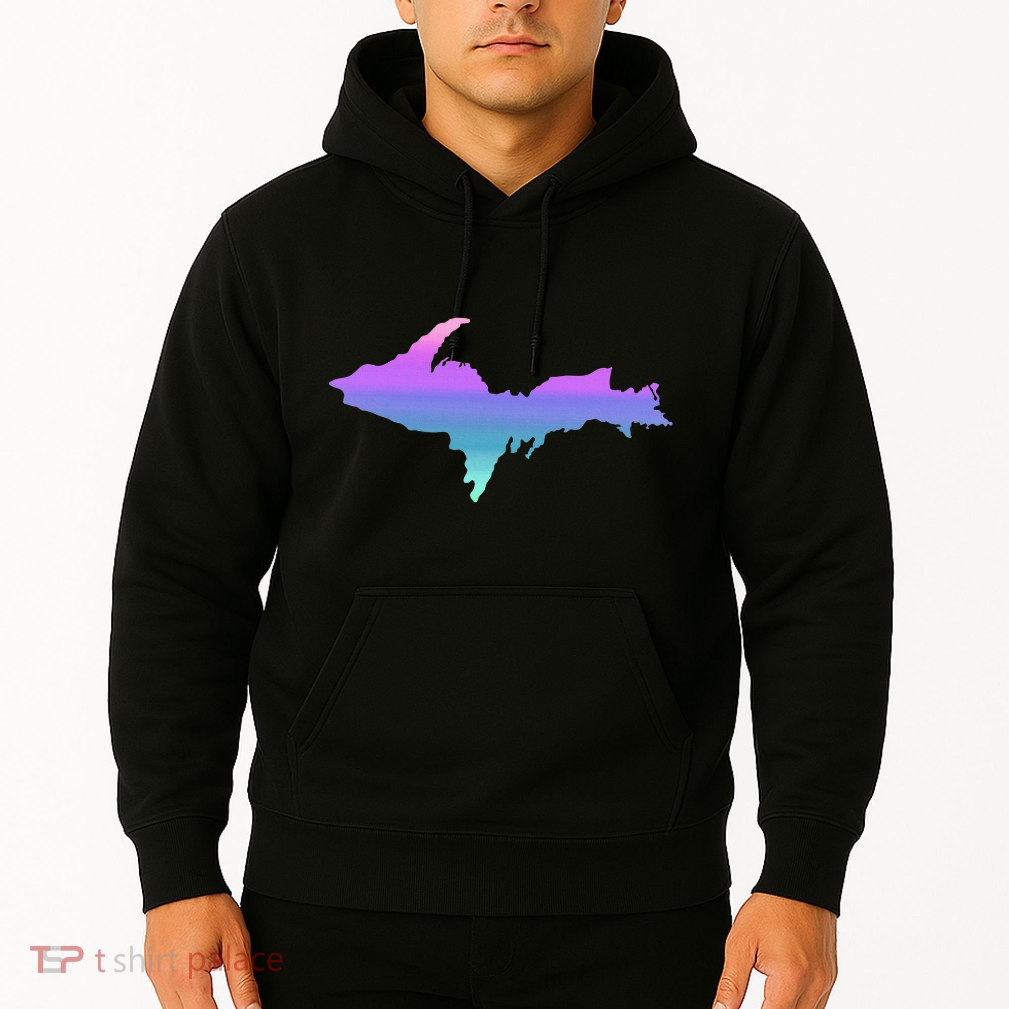 Up Upper Peninsula Michigan Ombre Yoopers 906 Hoodie