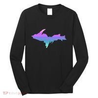 Up Upper Peninsula Michigan Ombre Yoopers 906 Long Sleeve Shirt thumb 0