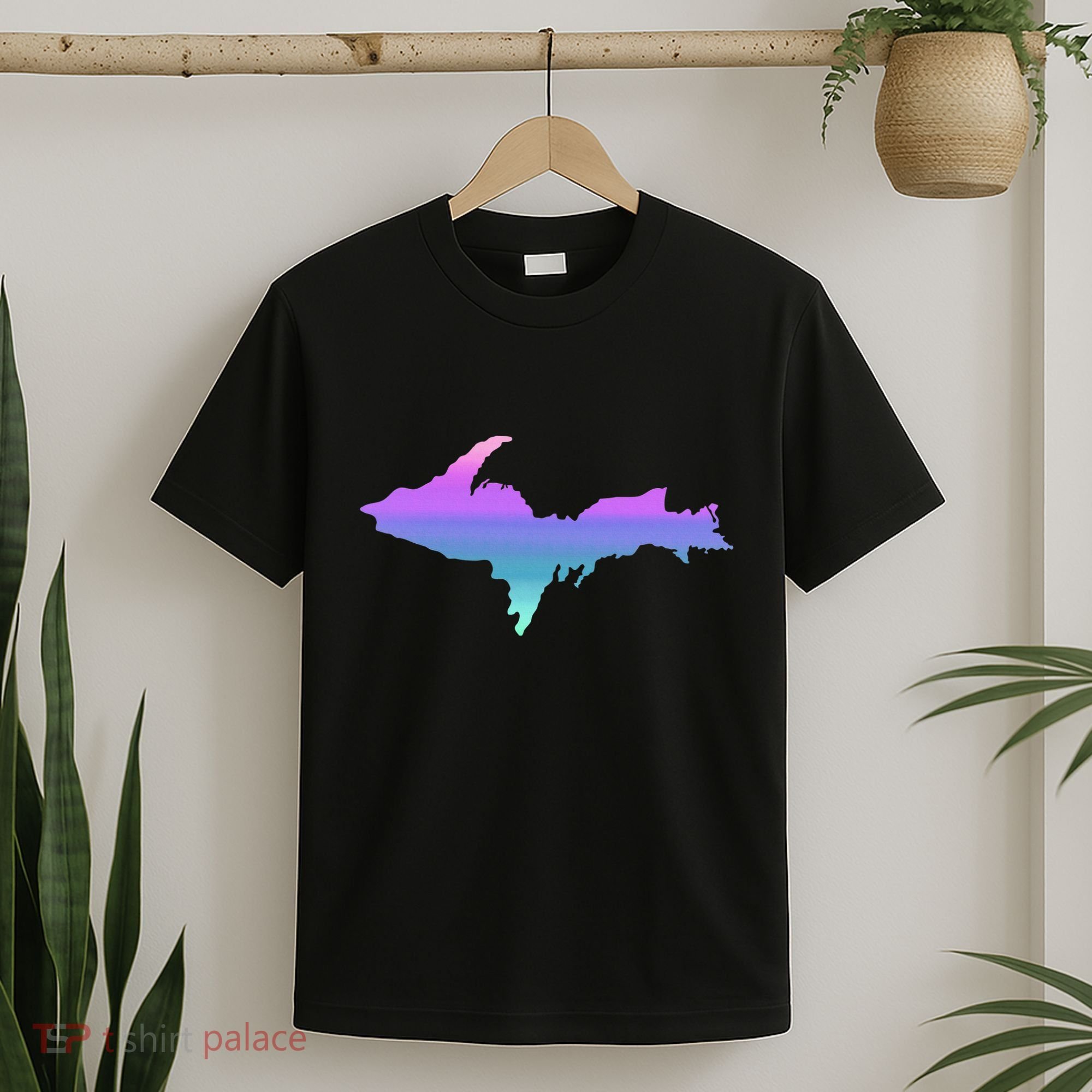 Up Upper Peninsula Michigan Ombre Yoopers 906 T-Shirt