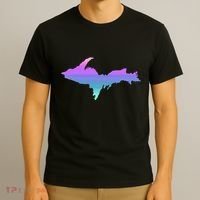 Up Upper Peninsula Michigan Ombre Yoopers 906 T-Shirt thumb 3