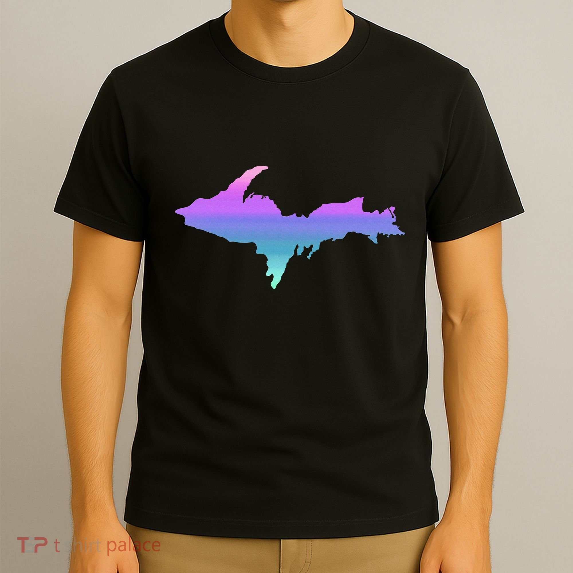 Up Upper Peninsula Michigan Ombre Yoopers 906 T-Shirt