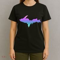 Up Upper Peninsula Michigan Ombre Yoopers 906 T-Shirt thumb 4