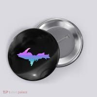 Up Upper Peninsula Michigan Ombre Yoopers 906 Button thumb 0