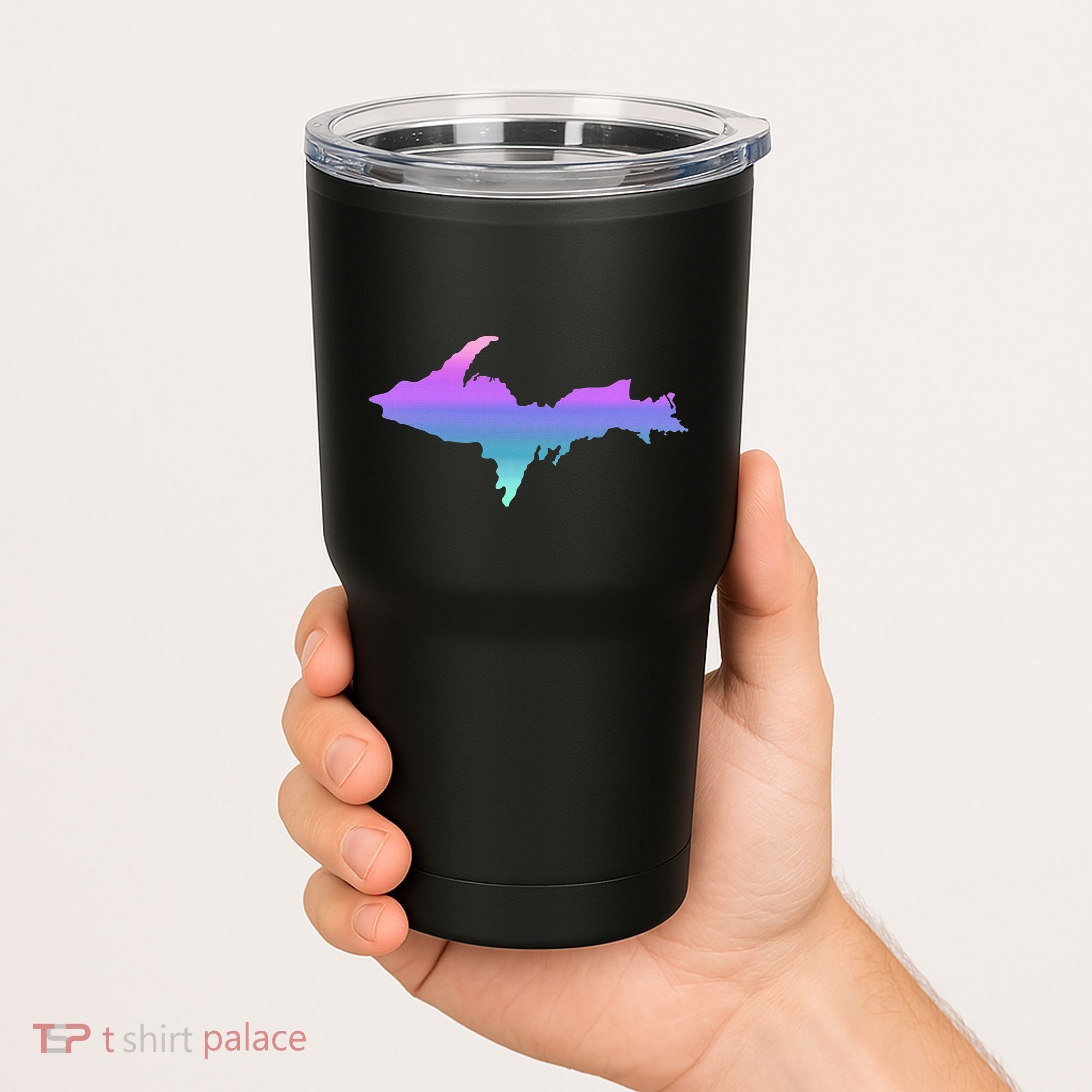 Up Upper Peninsula Michigan Ombre Yoopers 906 Tumbler