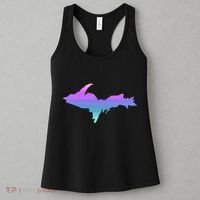 Up Upper Peninsula Michigan Ombre Yoopers 906 Women's Tank Top thumb 3
