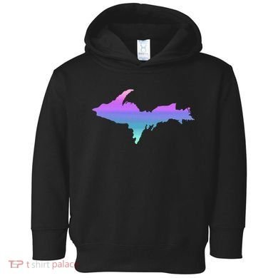 Up Upper Peninsula Michigan Ombre Yoopers 906 Toddler Hoodie